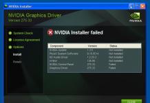 Сбой установки драйвера Nvidia