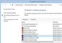 Programmi eemaldamine Windowsis Kust eemaldada Windows 8 programme
