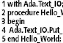 Ada (programski jezik) Ada (programski jezik) Ada programski jezik