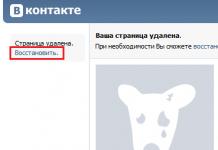 Kako izbrisati stranicu na VKontakte